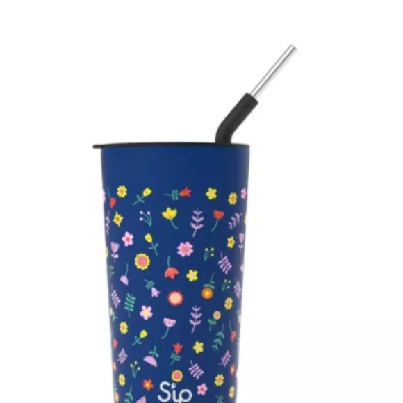 Blue Thermos Sip Journey Stainless Steel Hydration Bottle 24 Ounce With Straw - Picture 1 of 1